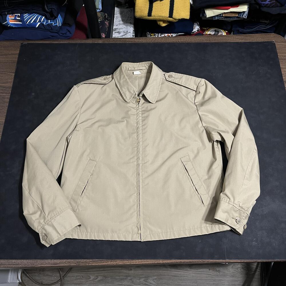 Vintage Creighton Jacket Vietnam Military Bomber Windbreaker Talon Zip Made USA